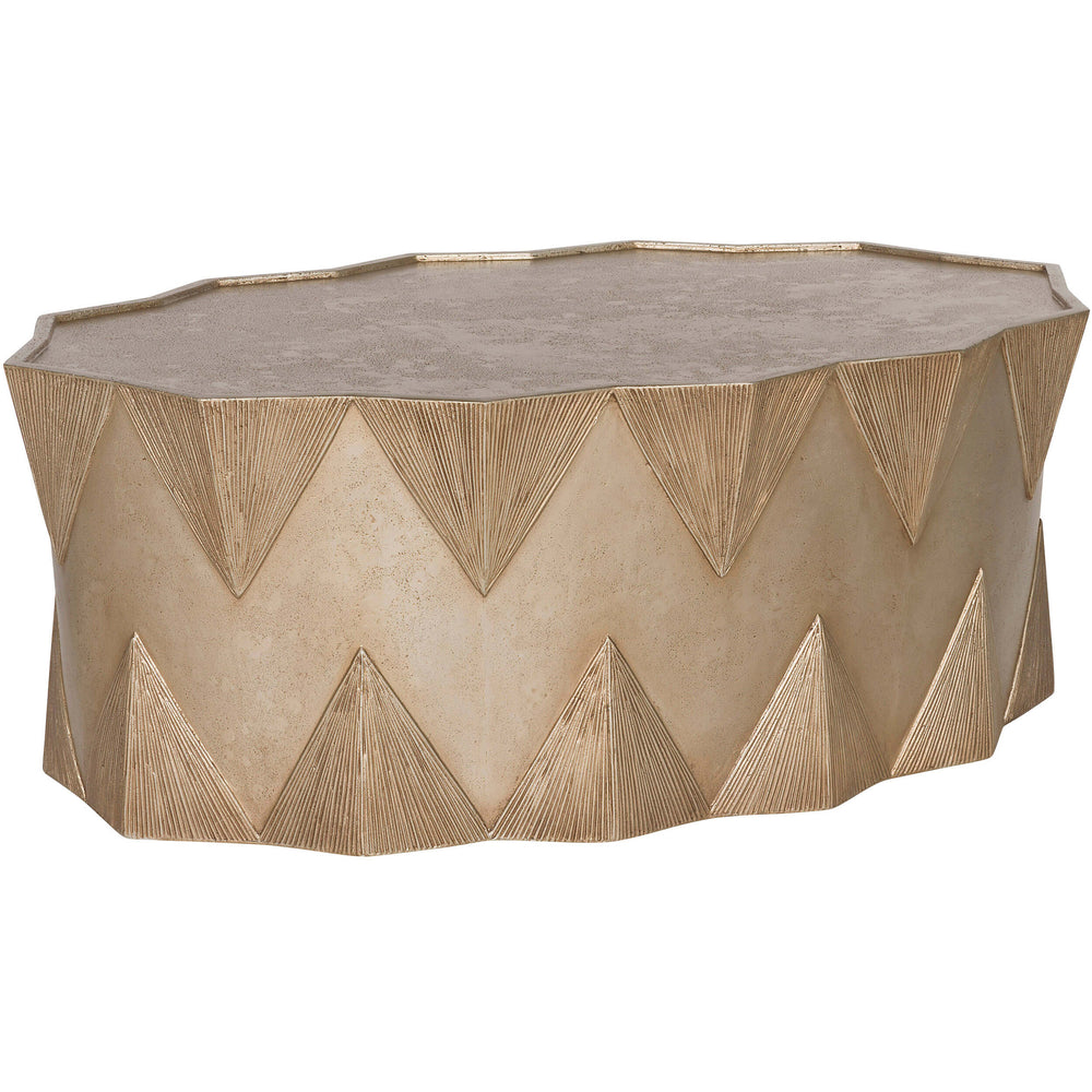 Soliel Oval Cocktail Table-Furniture - Accent Tables-High Fashion Home