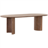 Paden Dining Table, Seasoned Brown Acacia - Modern Furniture - Dining Table - High Fashion Home