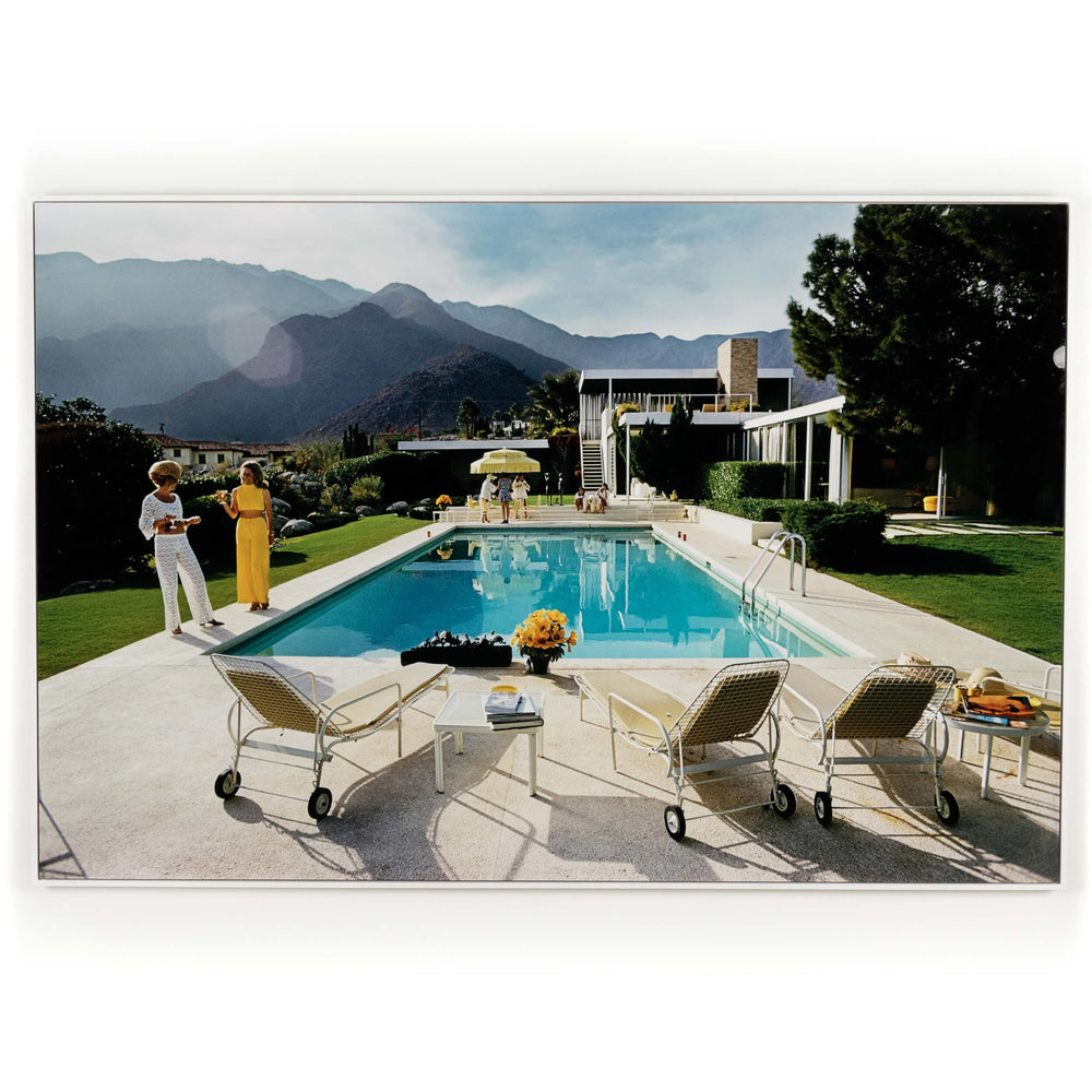 Palms Springs Pool Framed by Slim Aarons by Four Hands