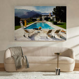 Palms Springs Pool Framed by Slim Aarons by Four Hands