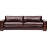 Paul Leather Sofa, Oil Buffalo Chocolate-Furniture - Sofas-High Fashion Home