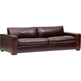 Paul Leather Sofa, Oil Buffalo Chocolate-Furniture - Sofas-High Fashion Home
