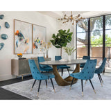 Pellman Chandelier, Matte Brass by Four Hands