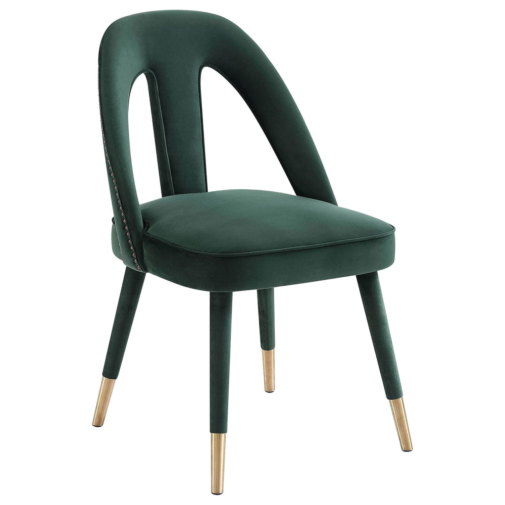 Petra Side Chair, Forest Green - Furniture - Dining - High Fashion Home