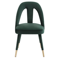 Petra Side Chair, Forest Green - Furniture - Dining - High Fashion Home