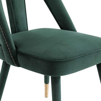 Petra Side Chair, Forest Green - Furniture - Dining - High Fashion Home