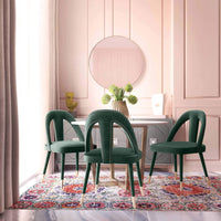 Petra Side Chair, Forest Green - Furniture - Dining - High Fashion Home