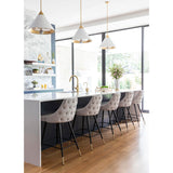Piccolo Counter Chair, Gray - Furniture - Chairs - High Fashion Home