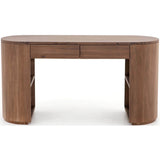 Pilar Desk, Caramel Brown - Furniture - Office - High Fashion Home