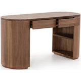 Pilar Desk, Caramel Brown - Furniture - Office - High Fashion Home