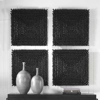 Portside Wall Panel, Black-Accessories-High Fashion Home