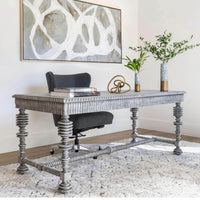 Portuguese Desk, Grey-Furniture - Office-High Fashion Home