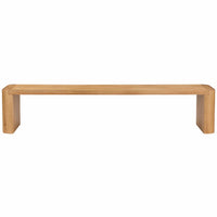 Post Dining Bench, Natural