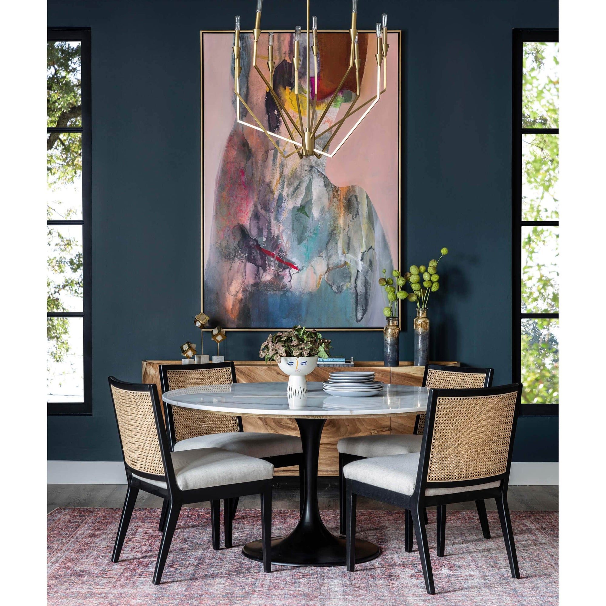 Four hands powell dining sales table