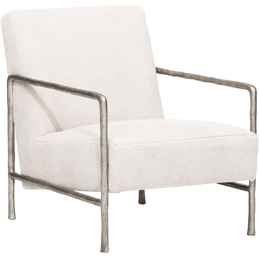 Presley Chair, Cream Plush-Furniture - Chairs-High Fashion Home