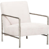 Presley Chair, Cream Plush-Furniture - Chairs-High Fashion Home