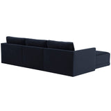 Willow Modular Sectional, Navy-Furniture - Sofas-High Fashion Home