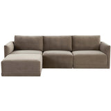 Willow Modular Sectional, Taupe-Furniture - Sofas-High Fashion Home