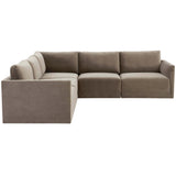 Willow Modular L Sectional, Taupe-Furniture - Sofas-High Fashion Home