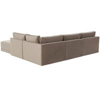 Willow RAF Modular Sectional, Taupe-Furniture - Sofas-High Fashion Home