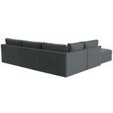 Willow LAF Modular Sectional, Charcoal-Furniture - Sofas-High Fashion Home