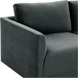Willow 3 Piece Modular Sofa, Charcoal-Furniture - Sofas-High Fashion Home