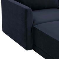 Willow Modular U Sectional, Navy-Furniture - Sofas-High Fashion Home