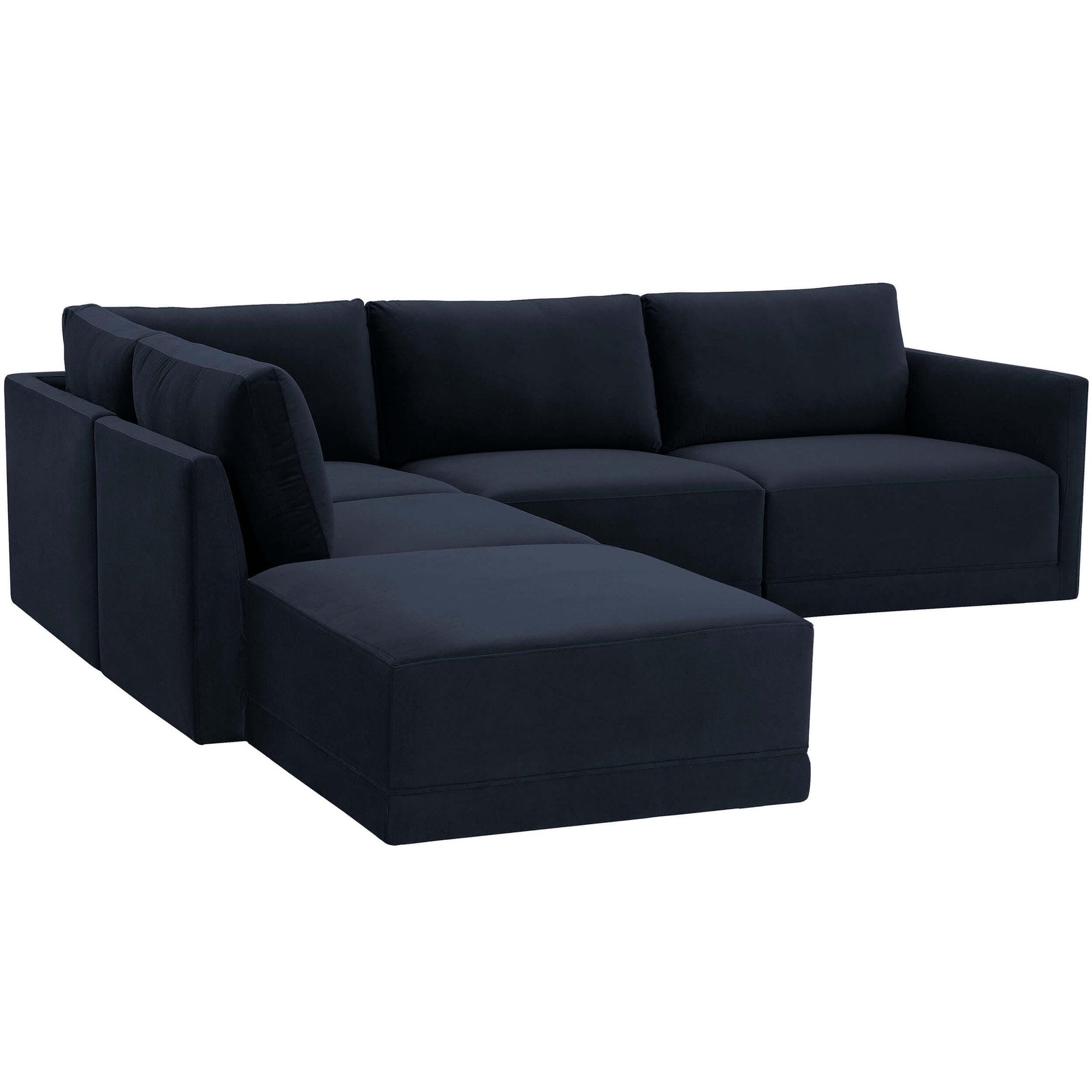Navy discount modular sectional
