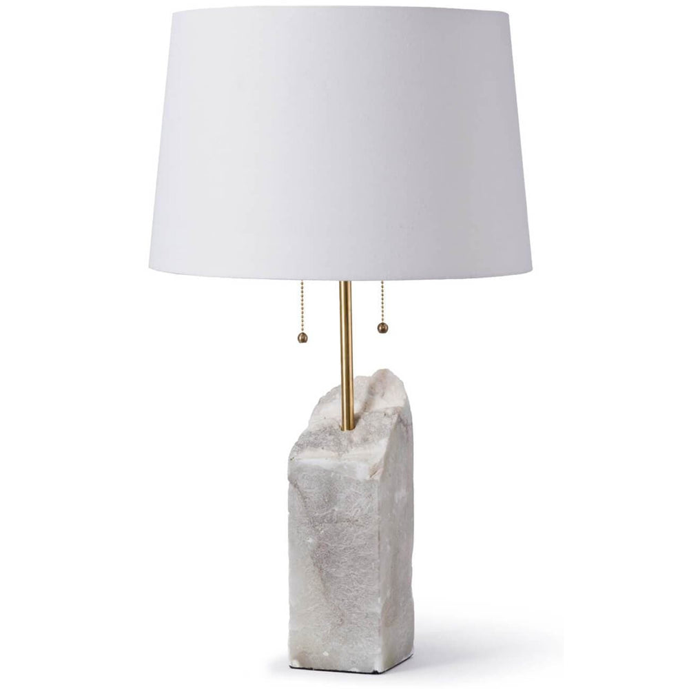 Raw Alabaster Table Lamp