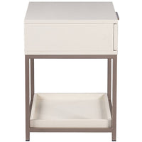 Rebel Nightstand, Cream-Furniture - Bedroom-High Fashion Home