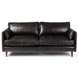 Reese Leather Sofa, Sonoma Black