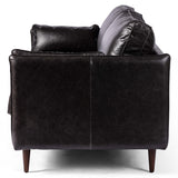 Reese Leather Sofa, Sonoma Black