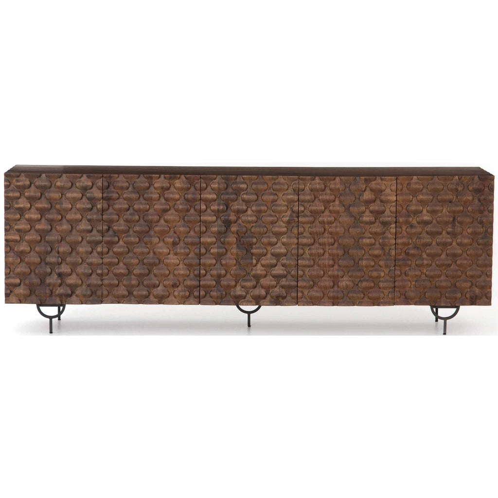 Rio Media Console in Antique Brown by Four Hands | High Fashion Home