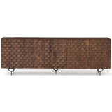 Rio Media Console, Antique Brown - Furniture - Accent Tables - High Fashion Home