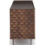 Rio Media Console, Antique Brown - Furniture - Accent Tables - High Fashion Home