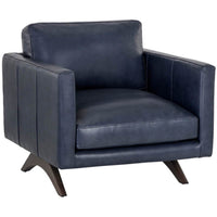 Rogers Leather Chair, Cortina Ink-Furniture - Chairs-High Fashion Home