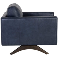 Rogers Leather Chair, Cortina Ink-Furniture - Chairs-High Fashion Home
