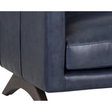 Rogers Leather Chair, Cortina Ink-Furniture - Chairs-High Fashion Home