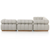 Roma Outdoor Sectional, Faye Ash-Furniture - Sofas-High Fashion Home