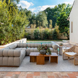 Roma Outdoor Sectional, Faye Ash