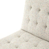 Romy Leather Chair, Neutral Fleck-Furniture - Chairs-High Fashion Home
