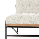 Romy Leather Chair, Neutral Fleck-Furniture - Chairs-High Fashion Home