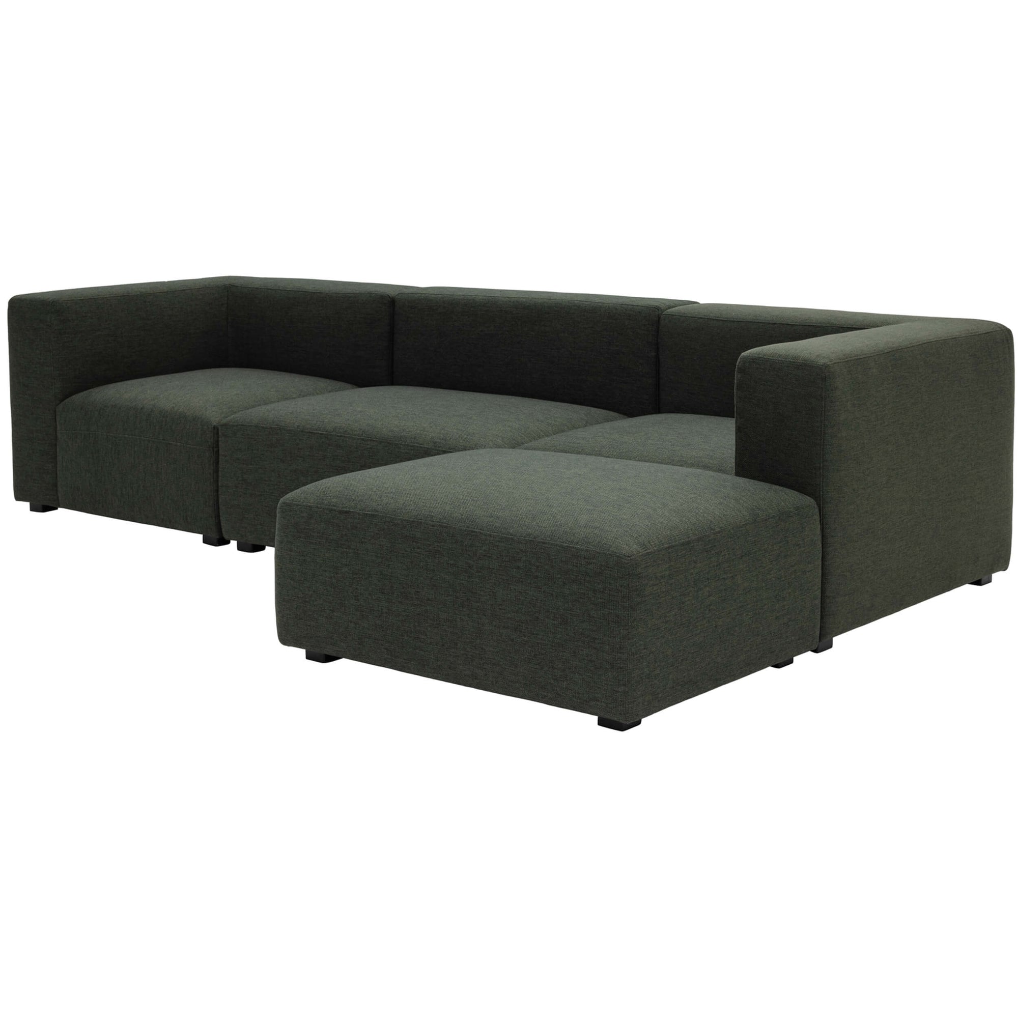 Romy Lounge Modular Sectional, Dark Green High Fashion Home