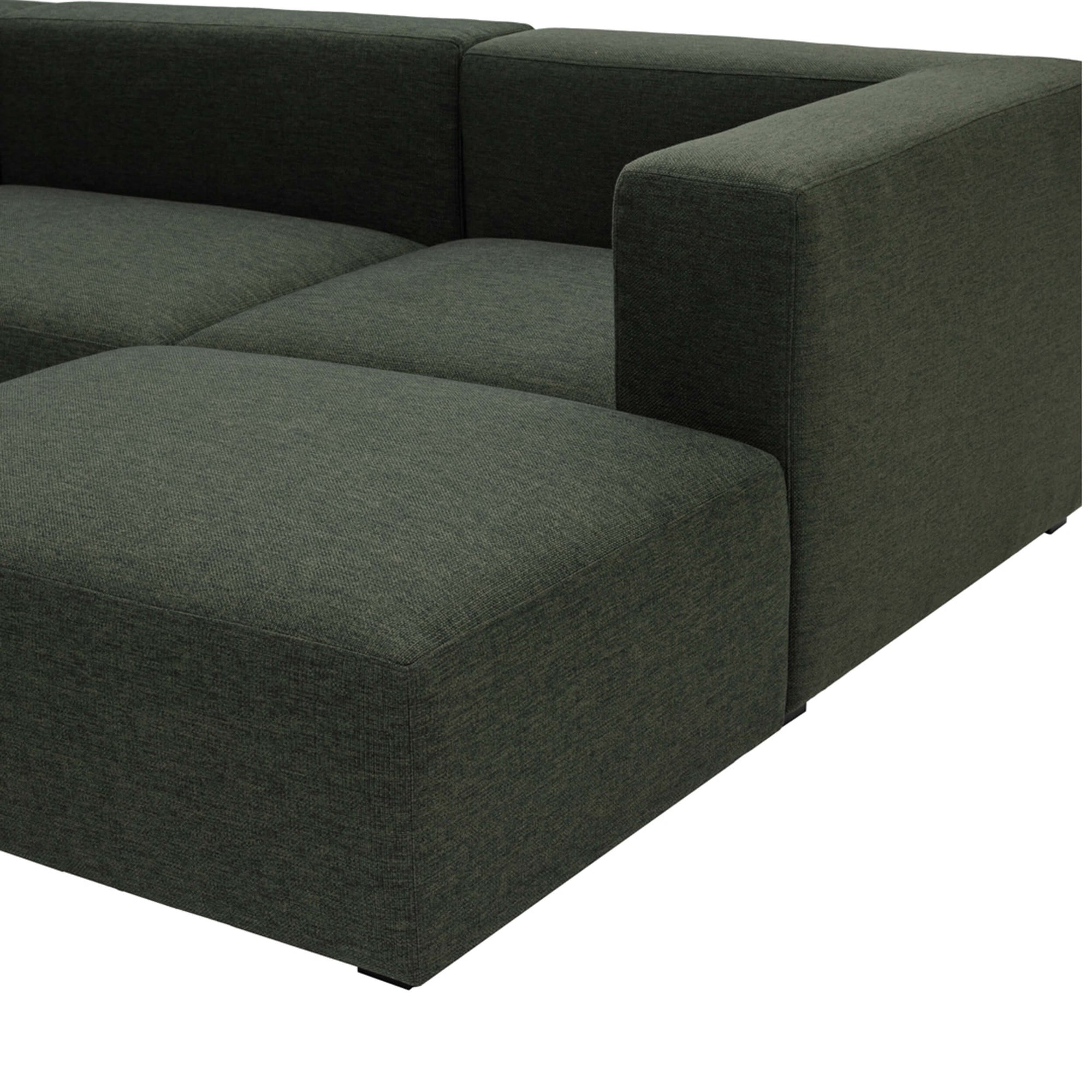 Romy Lounge Modular Sectional, Dark Green High Fashion Home