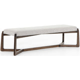 Roscoe Bench, Brunswick Pebble - Furniture - Chairs - High Fashion Home