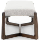 Roscoe Bench, Brunswick Pebble - Furniture - Chairs - High Fashion Home
