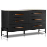 Rosedale 6 Drawer Dresser, Ebony Oak by Four Hands