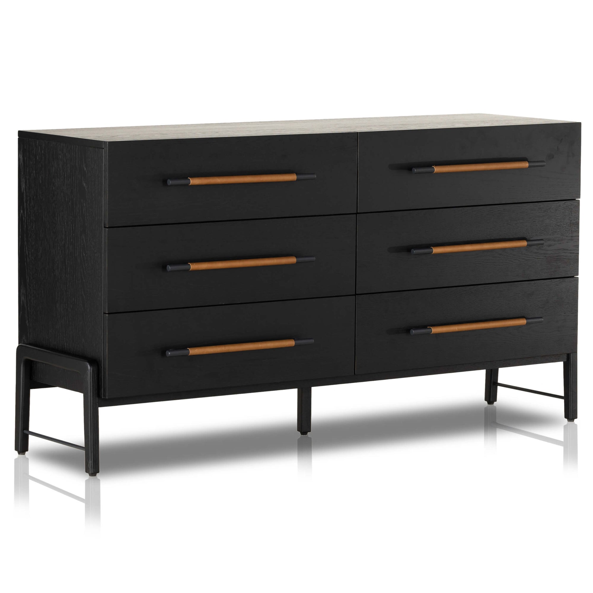 Rosedale 6 Drawer Dresser, Ebony Oak by Four Hands – High Fashion Home