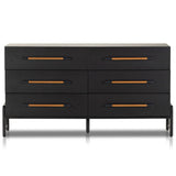 Rosedale 6 Drawer Dresser, Ebony Oak by Four Hands