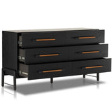 Rosedale 6 Drawer Dresser, Ebony Oak by Four Hands